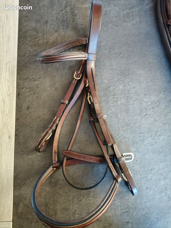 Embout De Rênes Pack 6 Pcs Water Loop En Cuir Natural Martin Saddlery 1 Inch 125 Cm