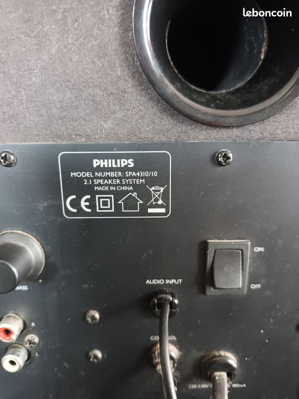 Caisson de basse Philips SPA4310 10 Photo, audio vidéo