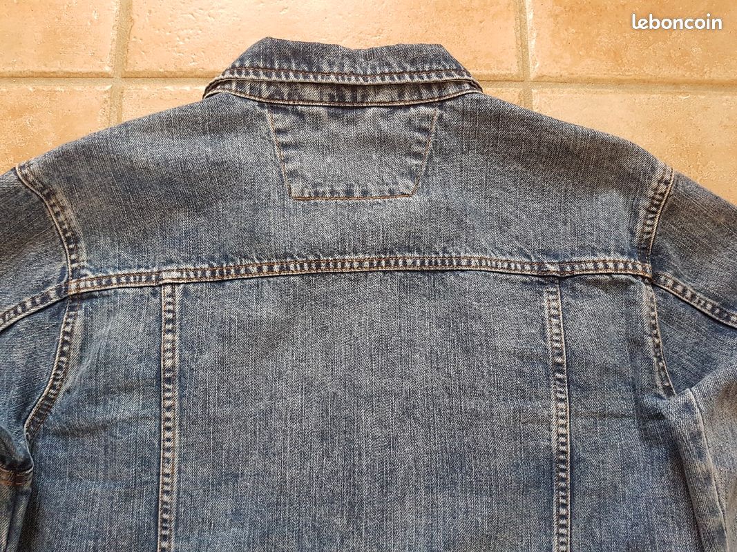 Blouson en jean, pour hommes, taille L (image 4)