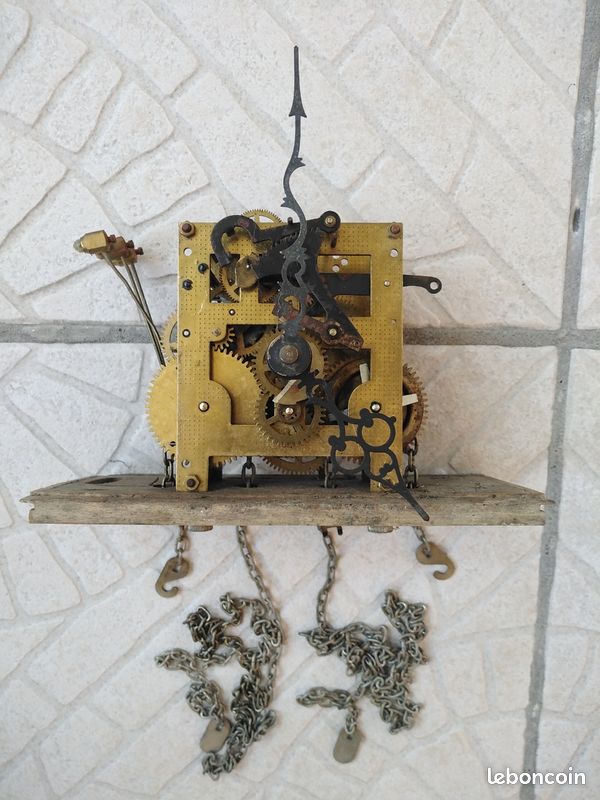 Mécanisme d'horloge comtoise Antiquités