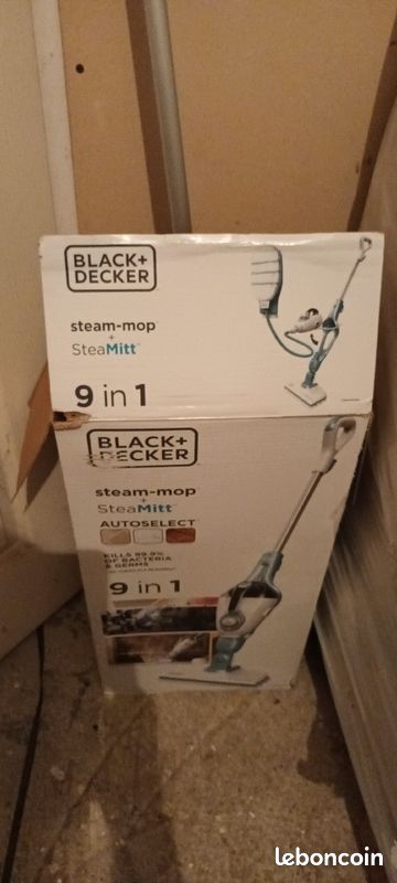 Balai vapeur Black et decker, nettoyage vapeur sols, et surface cuisine, vitres salle d eau etc.... (image 1)