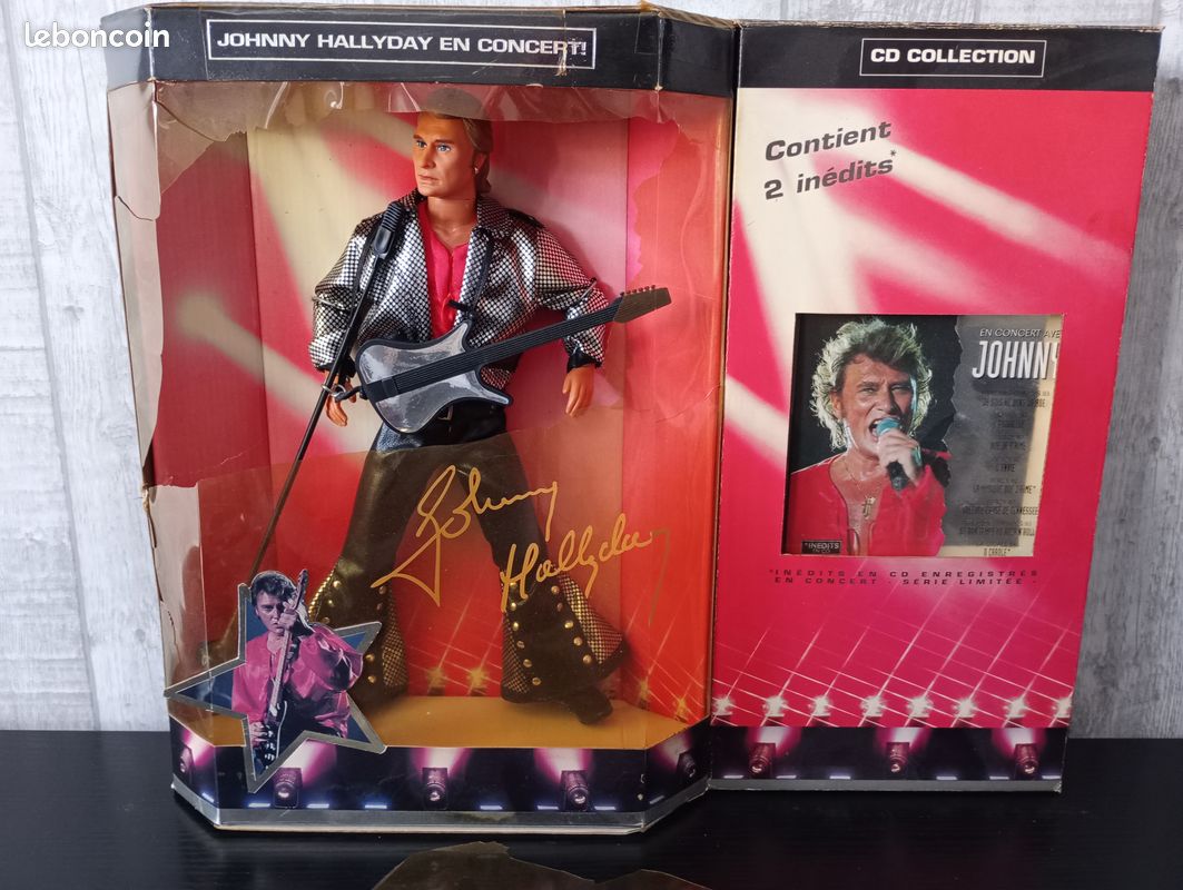 Figurine de Collection Johnny Hallyday + Livret N°54