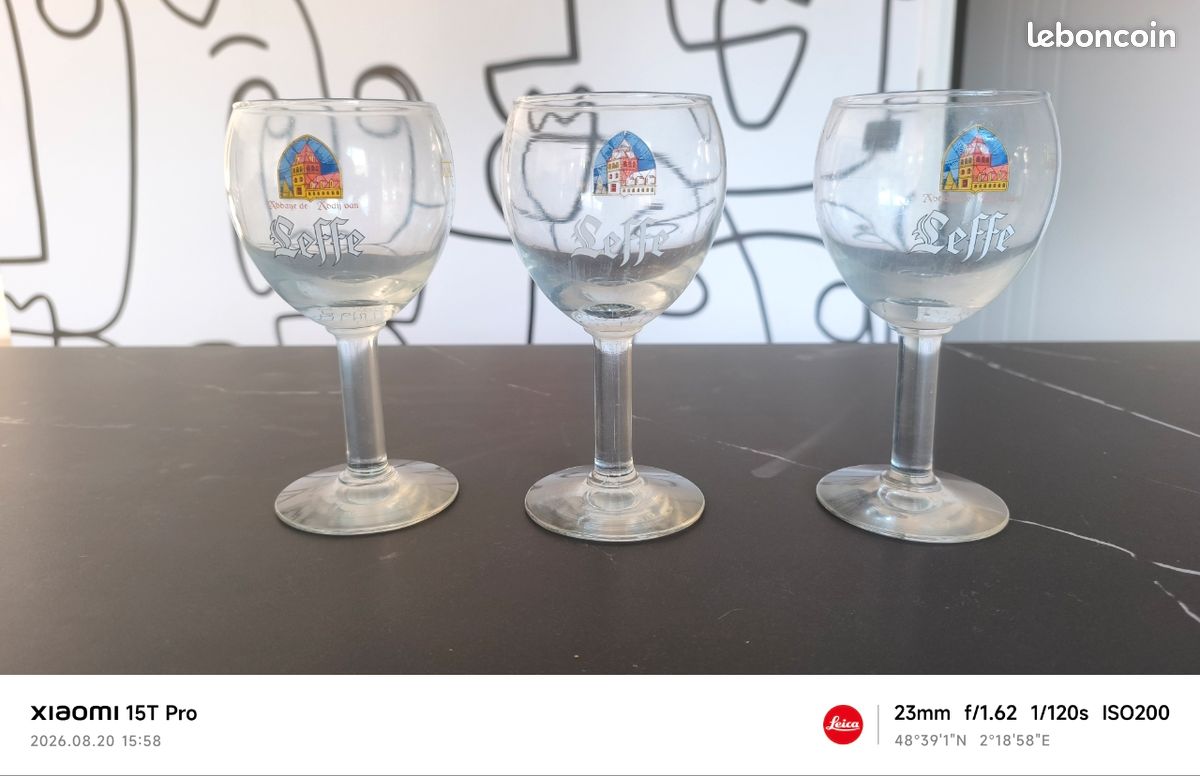 Verres à bière leffe trois (image 1)