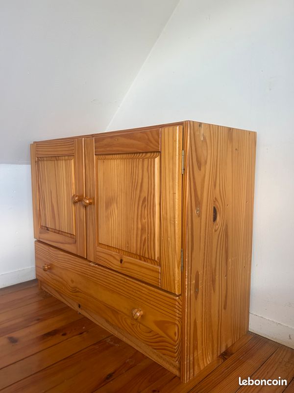 Lit / meuble / bureau en bois (image 2)