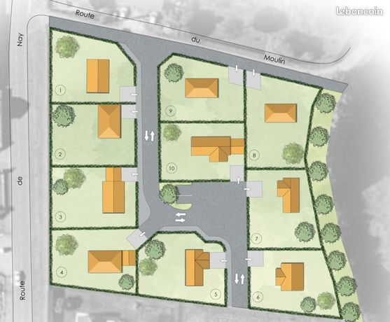 Terrain 506 m² Narcastet