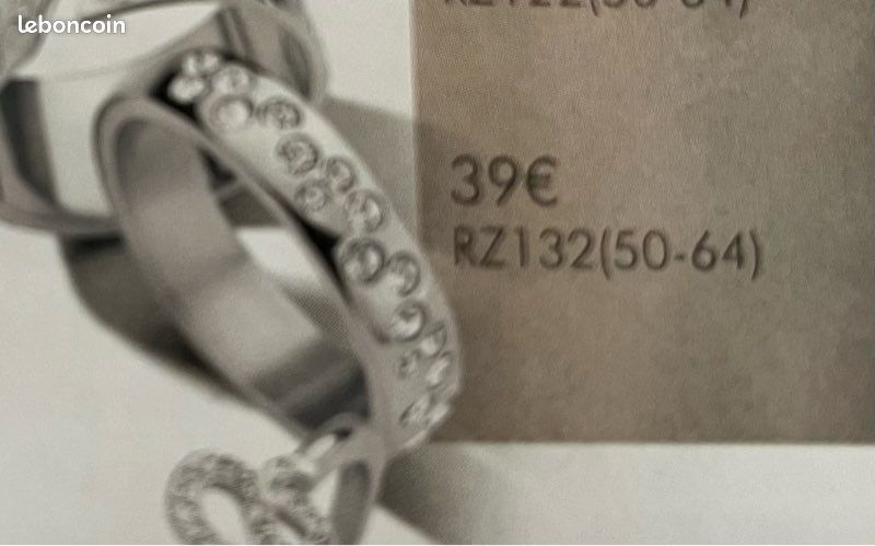 Bague constellation Acier Victoria Taille 54 - Neuve - Valeur 39 (image 4)