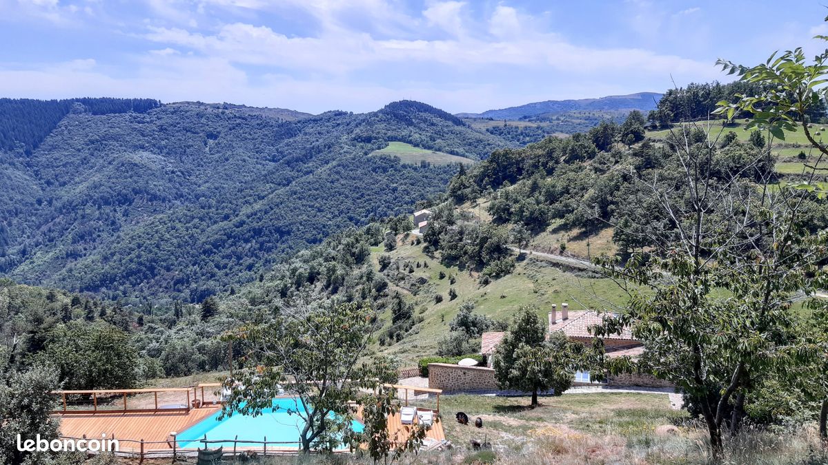 Gîte de Groupe, Maison Ardéchoise piscine & cheminée LE PAS SAGE AU TRIBLE GLUIRAS (15p) (image 6)
