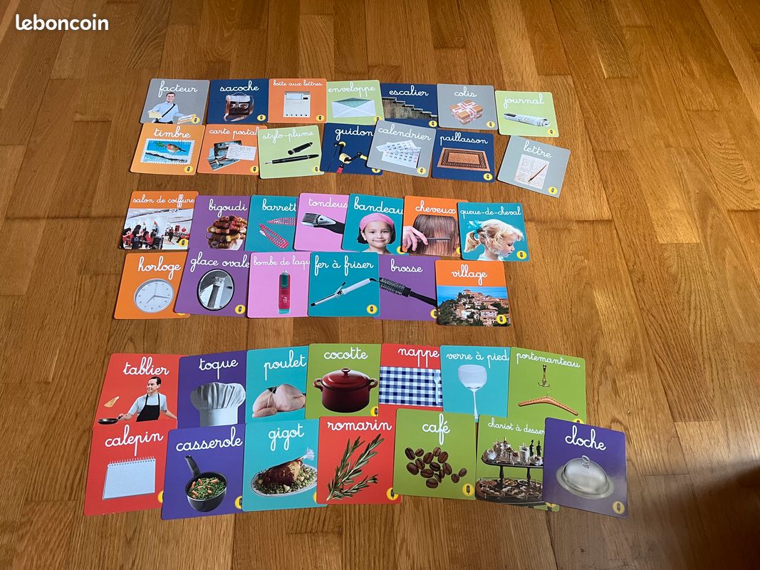 1 lot de 42 cartes-mots pour développer le vocabulaire, relatif à 3 thèmes (image 3)