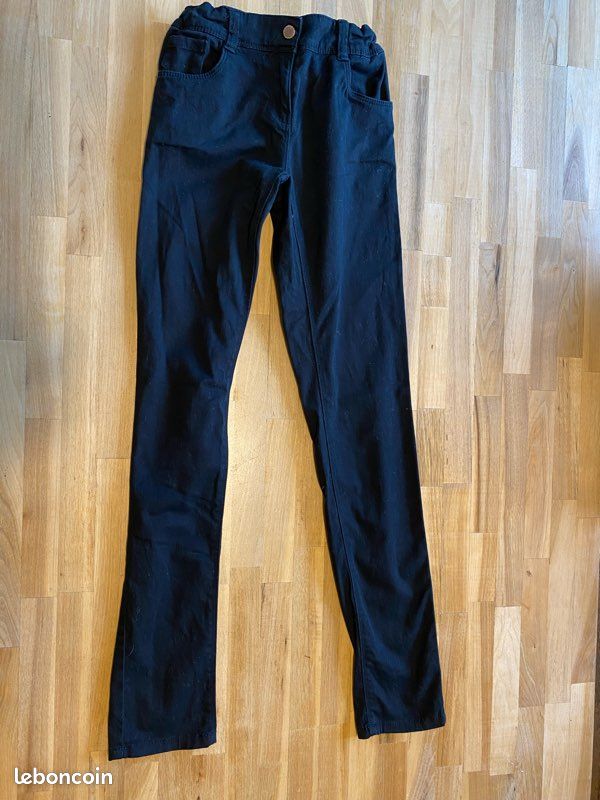Pantalon Jean noir, Kiabi, fille, 12 ans (image 1)