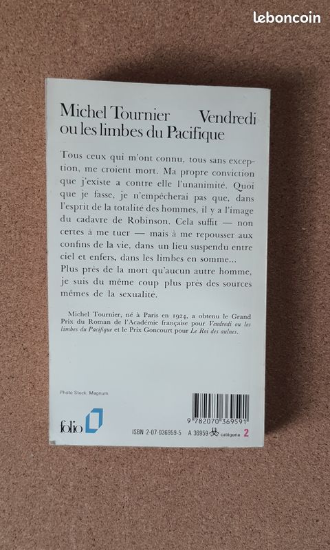 Livre "Vendredi ou les limbes du Pacifique" (image 2)