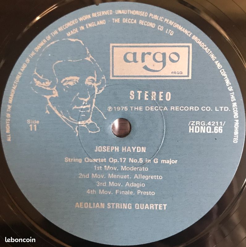 6xLP Haydn Aeolian String quartets 9 17 Argo UK 1975 Classique Musique chambre Simpson Major Hurwitz (image 17)