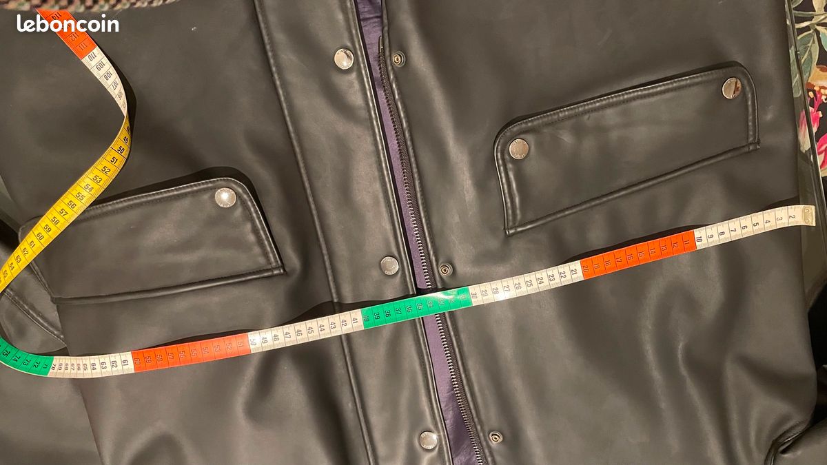 Parka Serge Blanco noire en Néoprène (image 8)