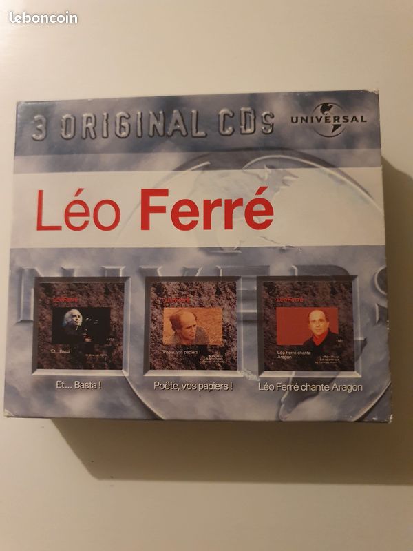 Coffret de 3 CD de Léo Ferré neufs dans boîte d'origine (image 1)
