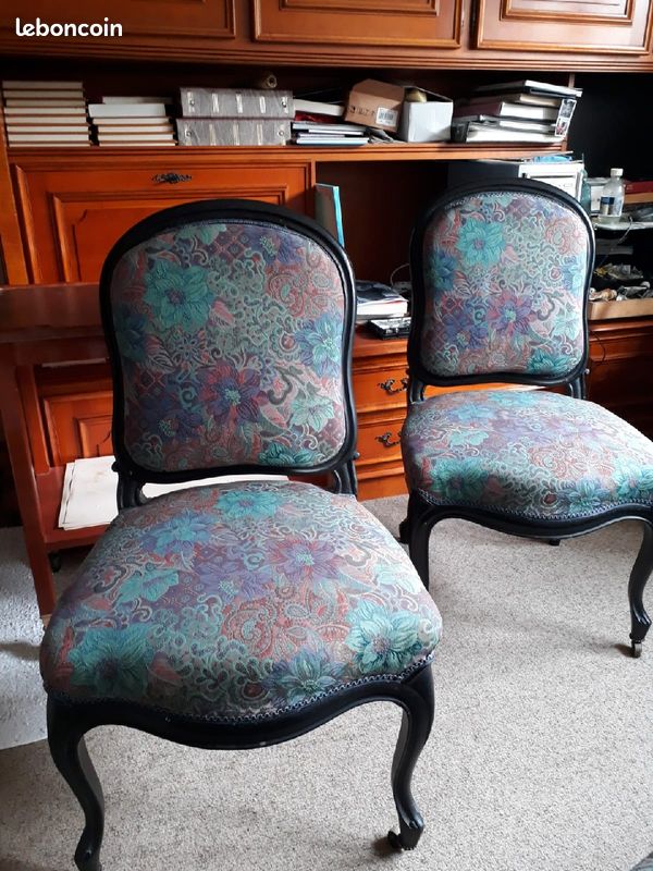 Canapé Napoléon III et ses deux chaises (image 3)