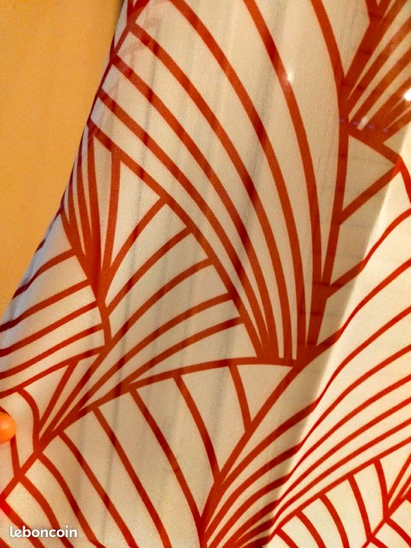 Neuf voilage linder blanc rouge (image 3)