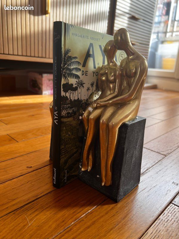 Lot De 2 Serre-Livres Arbre De Vie En Résine Bronze - Décoratifs Lourds Avec Base Antidérapante