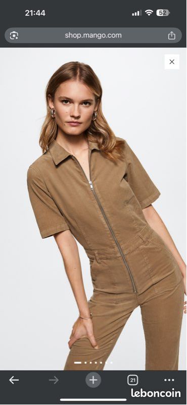 Mango Outlet Combinaison Velours Femme Mango Mango Combinaison