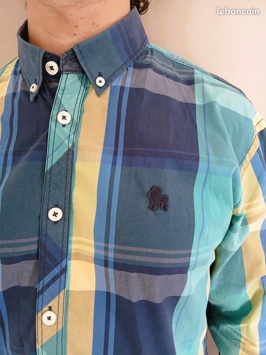 Chemise à manches longues à carreaux garçon rouge | GEMO