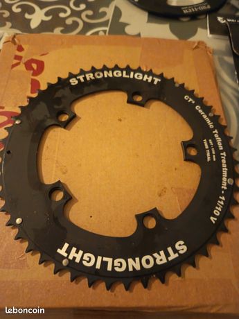 Plateau vintage Stronglight 52t alliage 52 dents années 70 80 aluminium