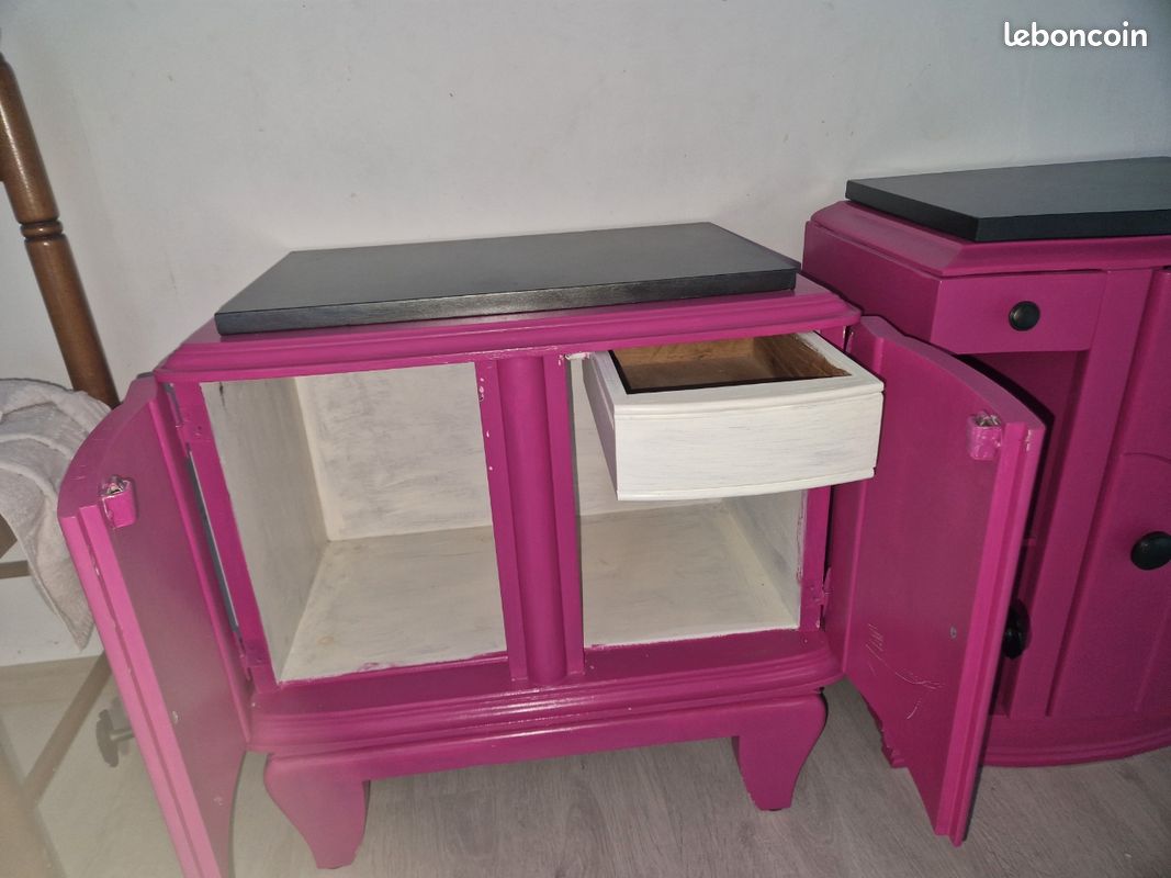 Table de chevet avec plateau marbre (image 2)