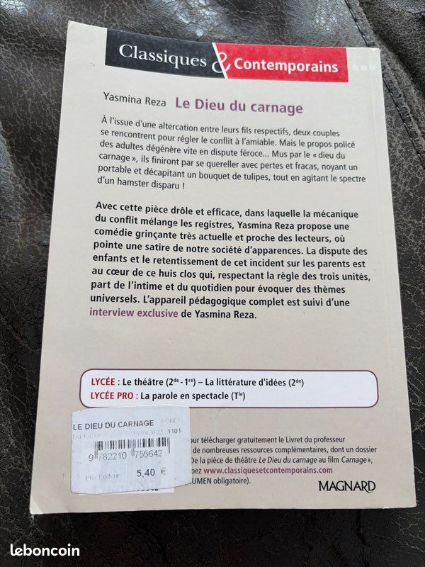 Le Dudu du carnage de Yasmina Reza (image 2)