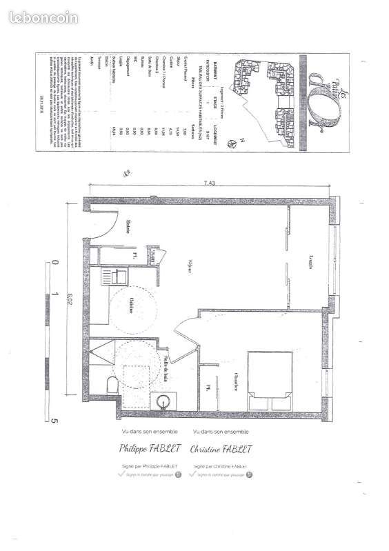 Appartement a louer fleury-les-aubrais - 2 pièce(s) - 45 m2 - Surfyn