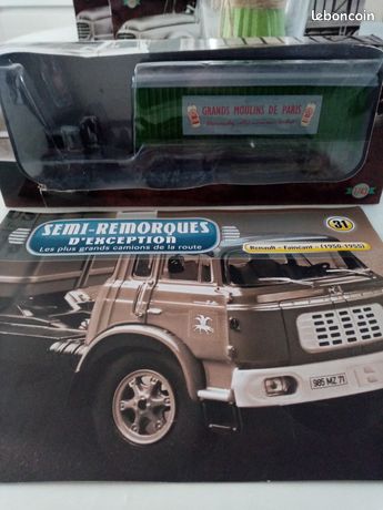 Camion Artisanal Renault Faineant En Bois – Modèle Déménagement 41 Cm