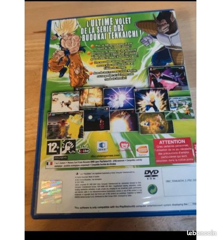 Boîtier Dragon Ball Z Budokai 3 Collector – PS2 – Bon état, Jaquette Incluse