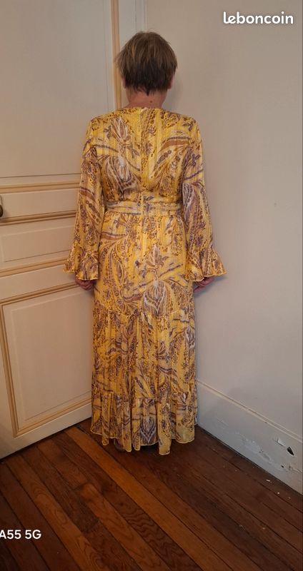 Robe longue imprimée Nina Kaufmann. Taille S mais taille 42 (image 2)
