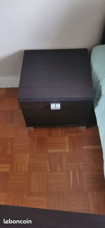 Ensemble chambre armoire lit commode table de chevet (image 6)