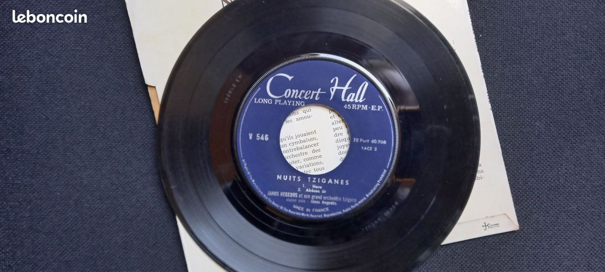 Nuits Tziganes. Disque Vinyle 45 Tours (image 5)