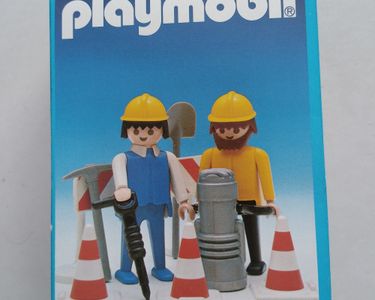 Personnage Playmobil Ouvrier Chantier 3126A - Compatible Avec Nombreux Sets, Occasion