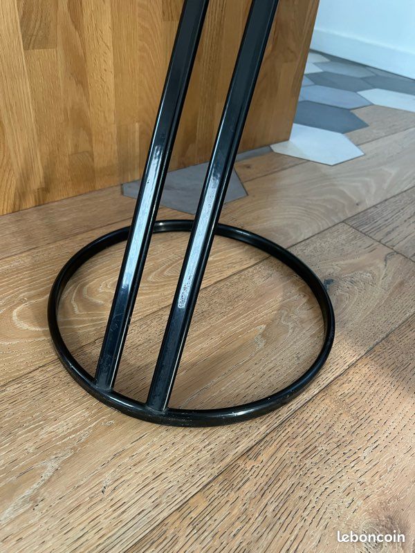 Table d’appoint Yves Boutboul – Métal & verre – Design vintage (image 6)