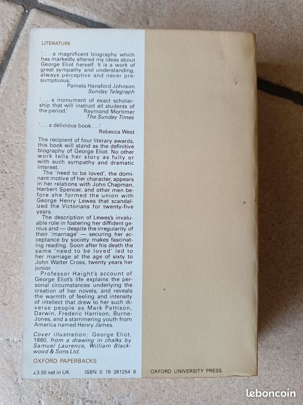 George Eliot : A Biography de Gordon S. Haight (image 2)