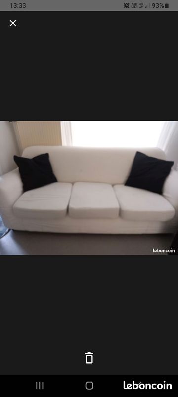 Canape blanc (image 1)
