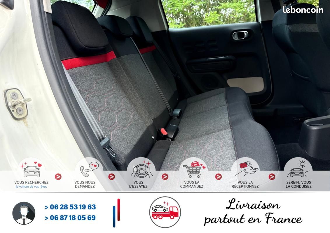 Citroën C3 III 1.2 VTi 12V 82 cv White&Red Color*Crit'Air 1*Ct Kit Distribution Entretien Complet... (image 8)