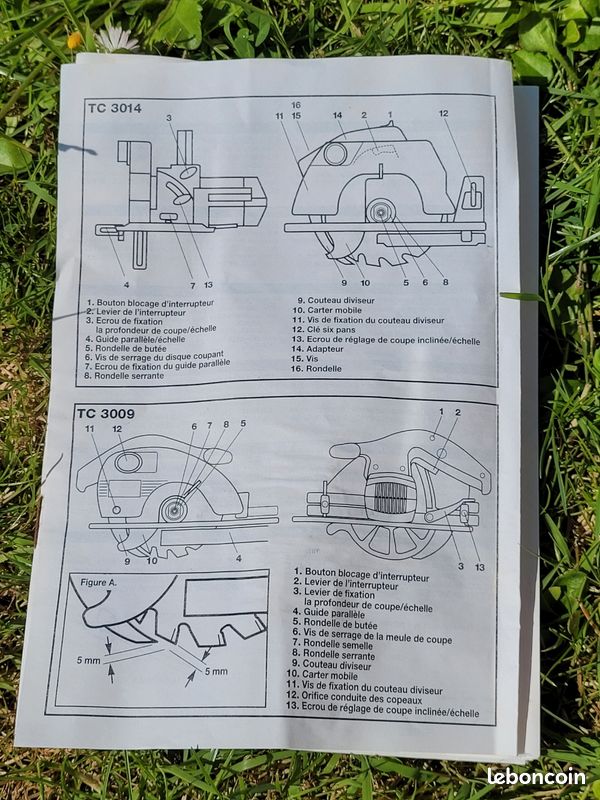 Scie circulaire PEUGEOT 1300 W (image 3)