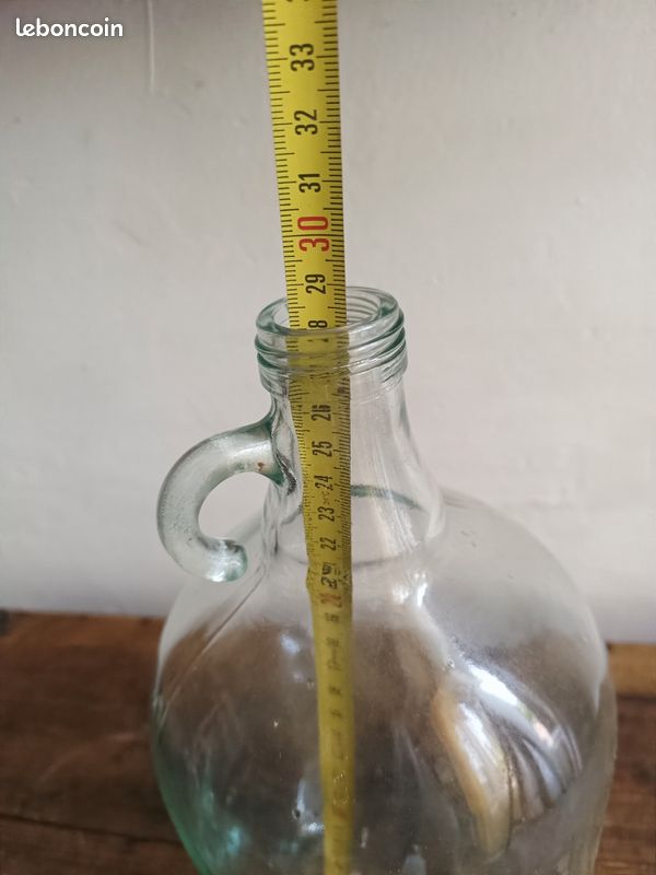 Grande Bonbonne / Flacon Ancien en Verre – L'Authenticité de l'Art de la Table et de la Cave (image 4)