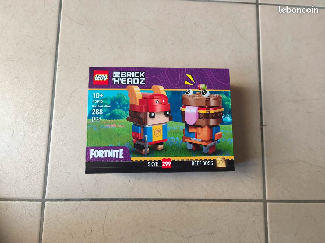 Figurines de Boss Burger et Skye 40910 | BrickHeadz Lego Fortnite (image 1)