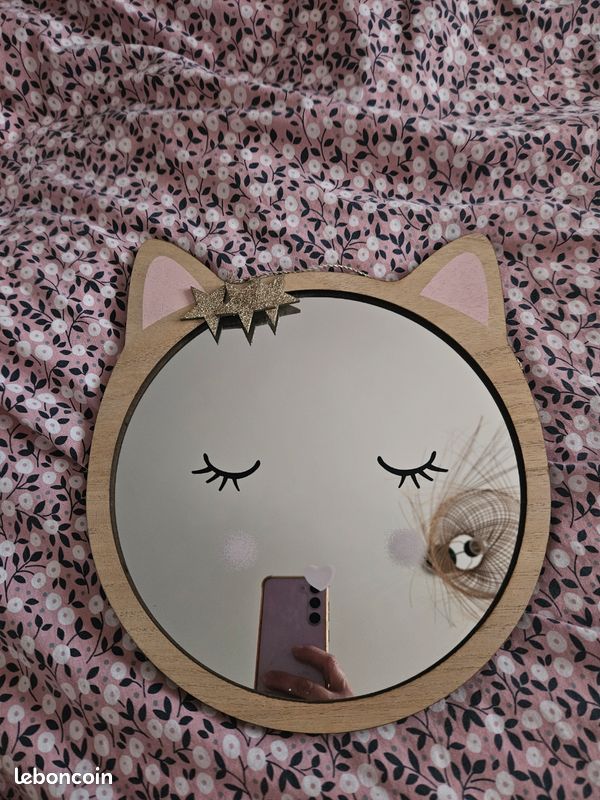 Le chat au miroir III Klossowski Katze Sofa Spiegel Balthus 21 F Gerahmt