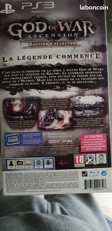 Vend coffret édition collector god of war acsension édition collector sur ps3 (image 2)