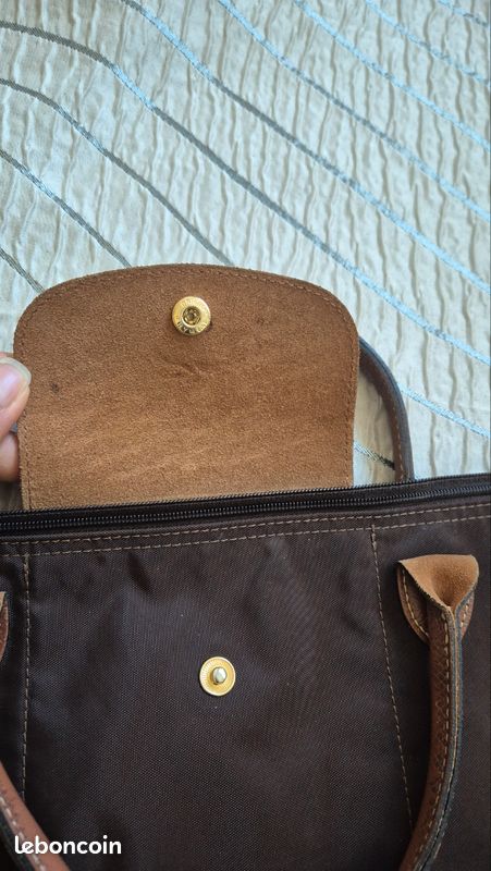 Sac Longchamp M marron (image 6)