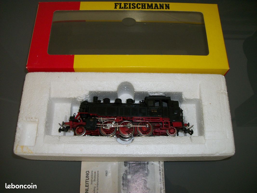 HO 3 rails Fleischmann locomotive à vapeur ref 1138 - Modélisme