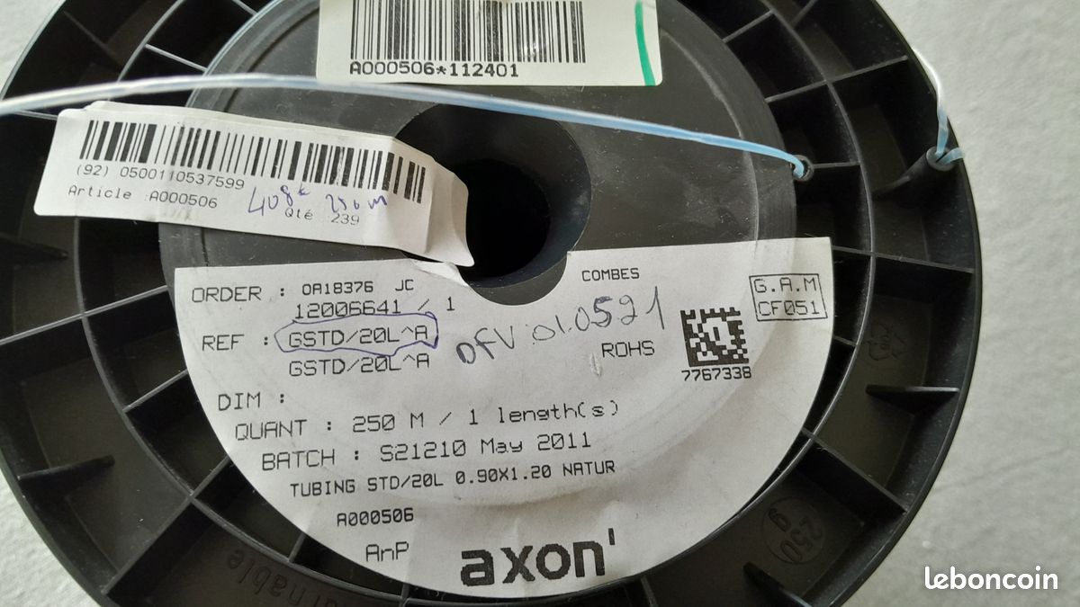 5 M de gaine à manchons de câble en PTFE STD/20L 0,9x1.2 (image 3)