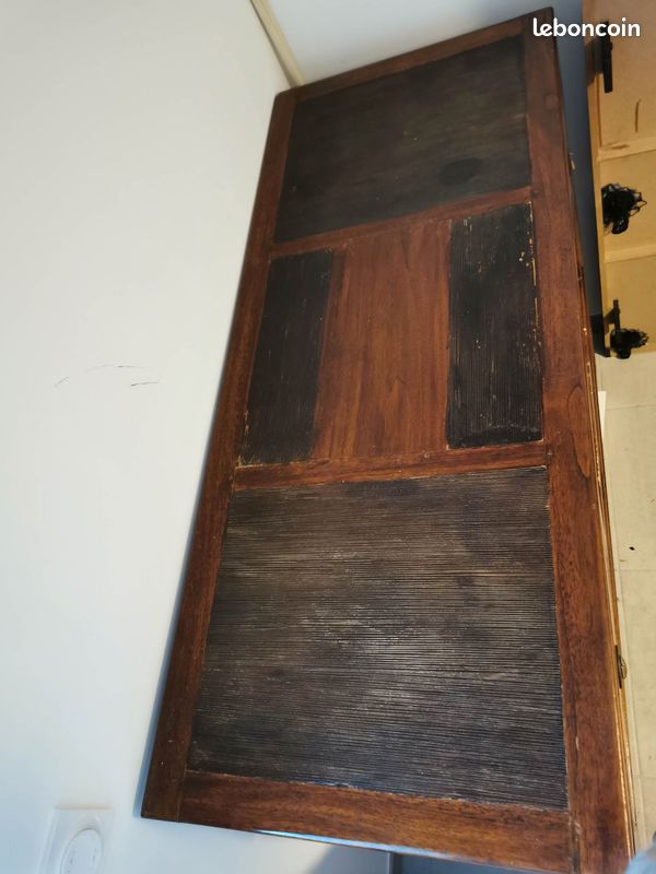 Meuble Bar ou séparation de pièce et ses 2 tabourets bois (image 7)
