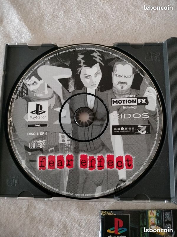 Fear Effect - Sony Playstation 1 PS1 - Complet CIB - PAL - Très Bon Etat