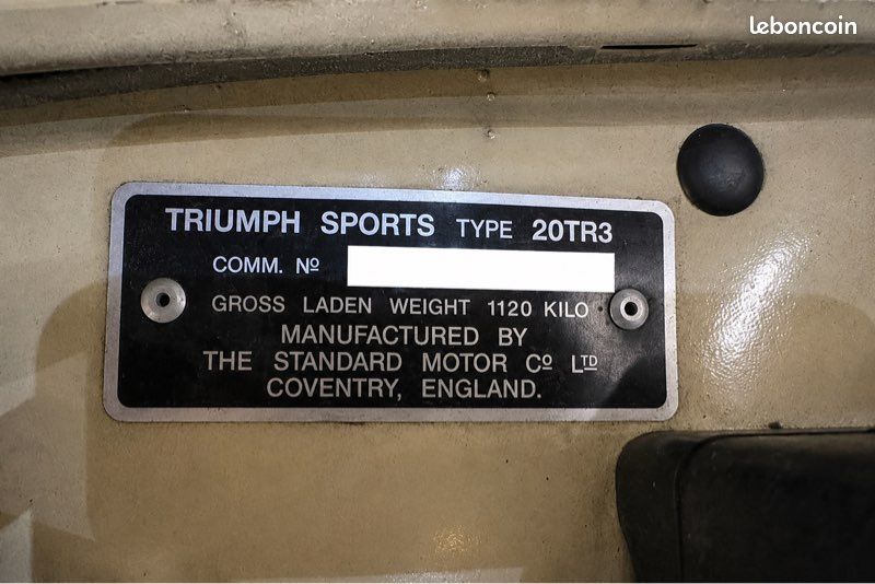 đ TRIUMPH TR3 CABRIOLET Sport â Roadster Anglais dâException âą Overdrive âą Hard-Top âą Ătat Remarquable âą VĂ©hicule de Collection (image 9)