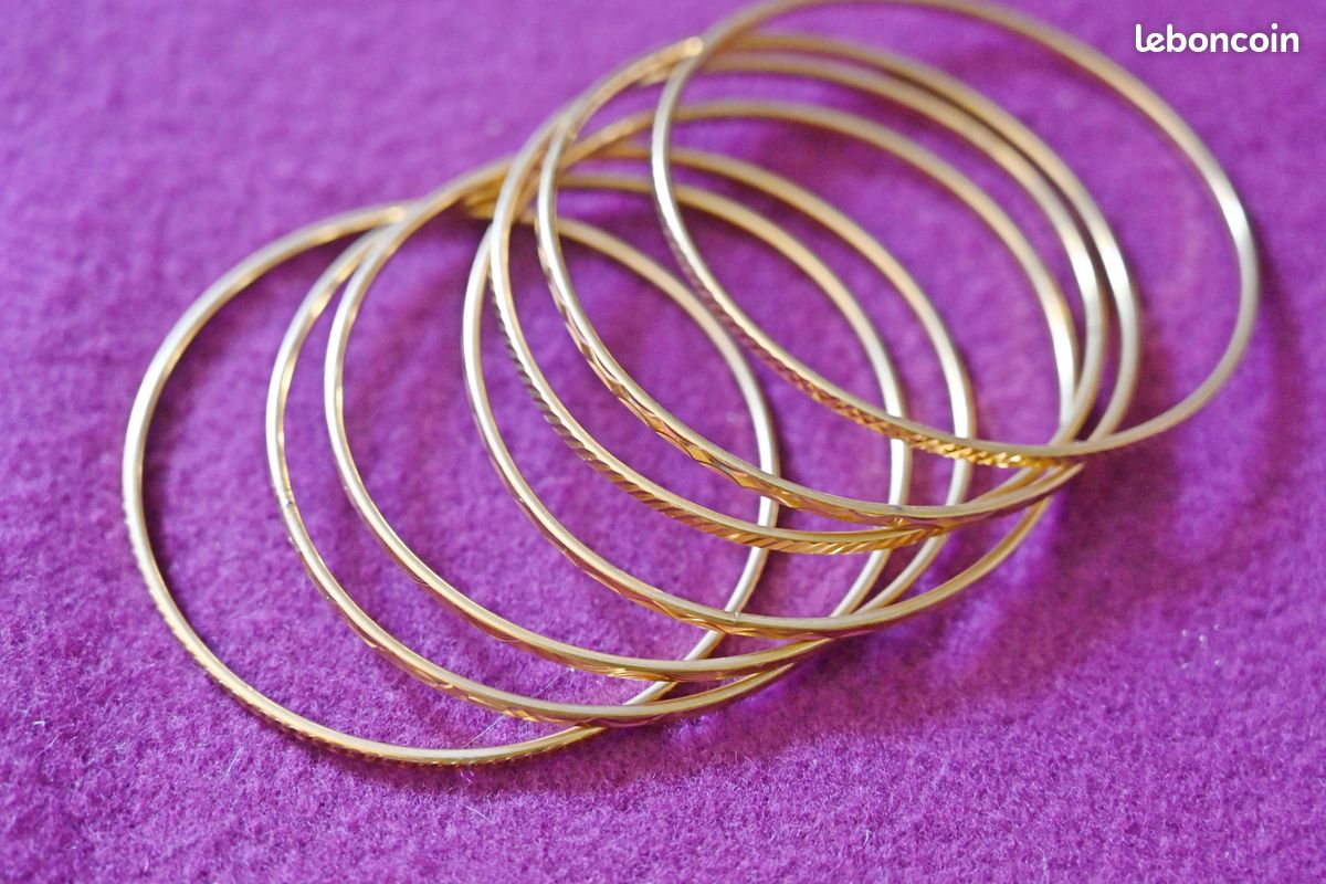 Bracelet semainier en Laiton doré (image 1)