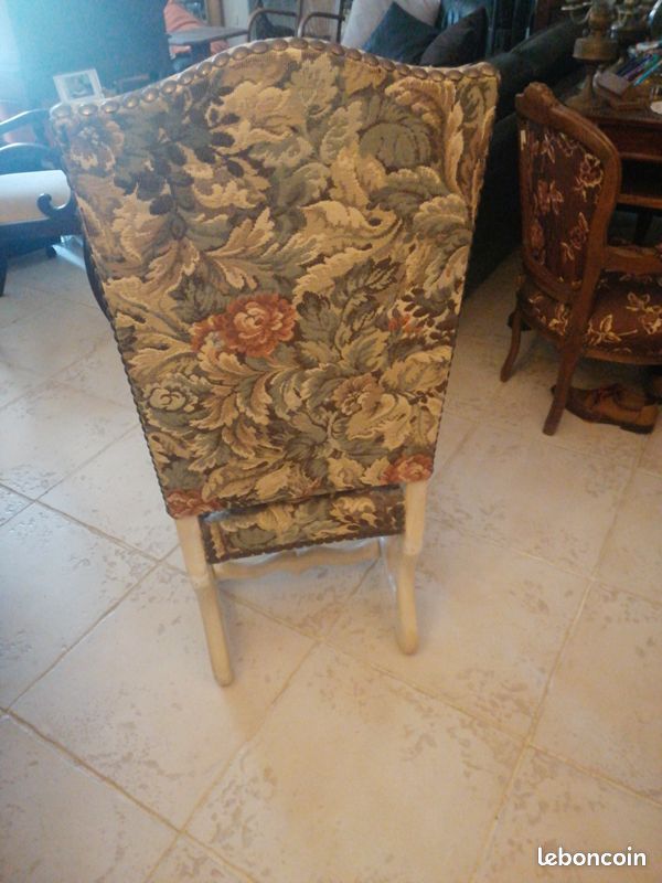 4 Chaises en tissus d'Aubusson (image 3)