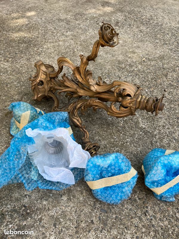 Vends lustre bronze fin 19eme (image 3)